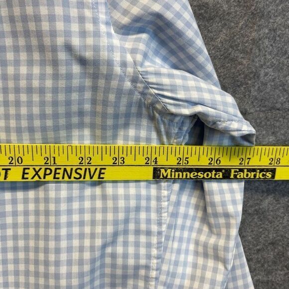 GOODTHREADS Button-down Shirt Men's XL Blue White Gingham Plaid Poplin Standard - Picture 7 of 15